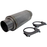 Universal Resonator 4" Inlet Outlet 12" Body 18 Overall Aluminized | Dirty Garage