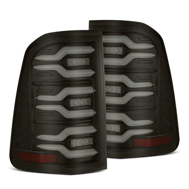 2019-2021 Ram 1500 Luxx-Series LED Tail Lights Black w Active Light Sequential Signal | Dirty Garage