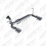 2007-2014 Wrangler Rubicon 3.6L 3.8L Axle-Back Dual Rear Exit T409 Performance Exhaust System - View 2 | Dirty Garage