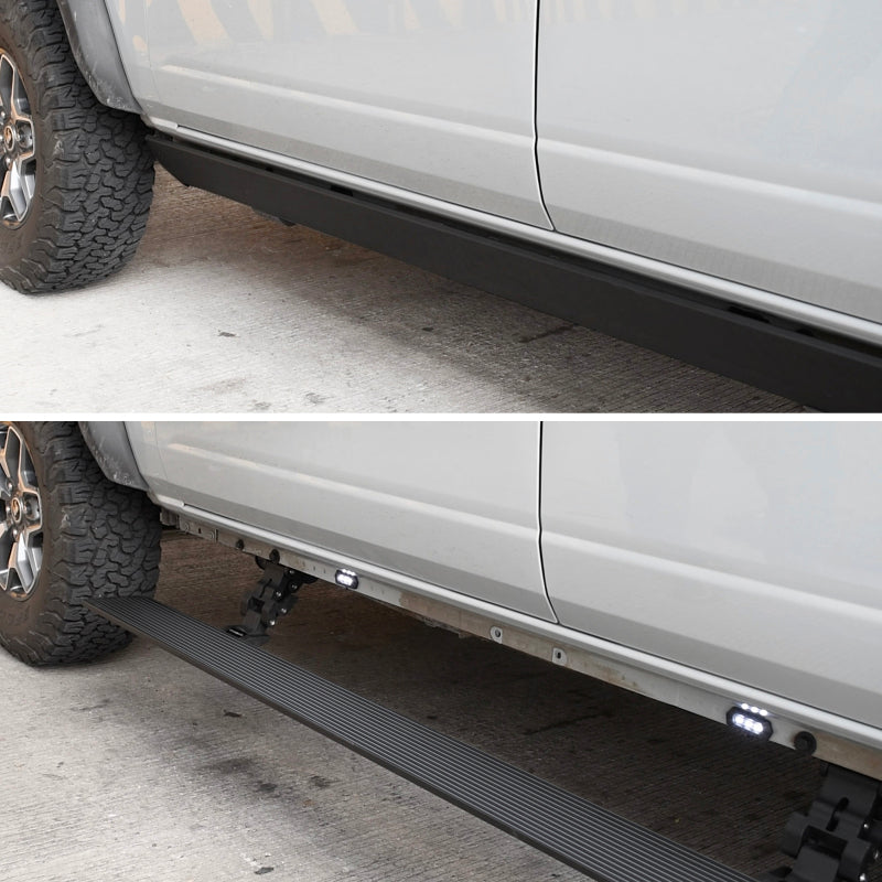 2011-2022 Ram HD CC 4-Door Black VoltStep Electric Running Board Kit - View 5 | Dirty Garage