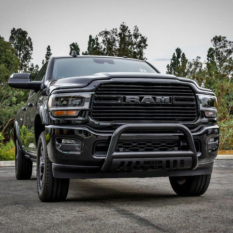 2019-2024 Ram HD E-Series Black Bull Bar - View 5 | Dirty Garage