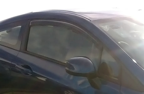 2012-2015 Civic Coupe Ventvisor Outside Mount Window Deflectors Smoke - View 3 | Dirty Garage