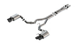 Borla 2024 Ford Mustang GT 5.0L V8 w/ Active Exhaust ATAK Cat-Back Exhaust System - Black Chrome | Dirty Garage