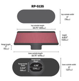 Universal Air Filter with Carbon Fiber Top and Base - View 3 | Dirty Garage