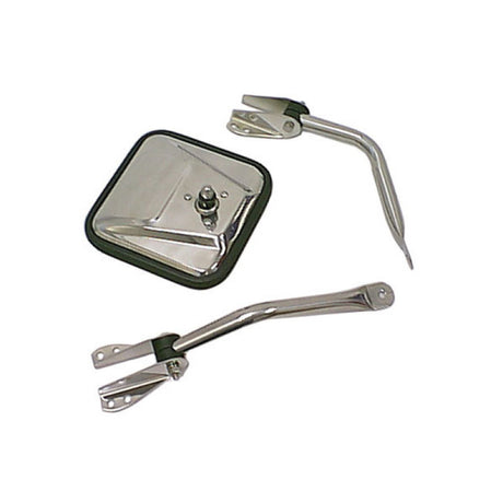 Rugged Ridge 55-86 Jeep CJ Chrome Mirror Head | Dirty Garage