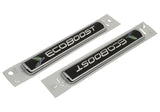 Universal Black/Silver EcoBoost Emblem 3-1/2in x 9/16in - Set of 2 - View 4 | Dirty Garage