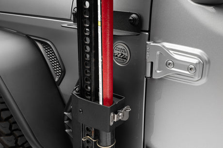 Go Rhino 18-24 Jeep Wrangler JL/JLU/JT Front Fender Jack Mount for Hi-Lift Jack - Tex. Blk - View 9 | Dirty Garage