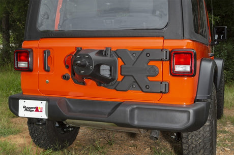 Rugged Ridge Spartacus HD Tire Carrier Hinge Casting 18-20 Jeep Wrangler JL - View 4 | Dirty Garage