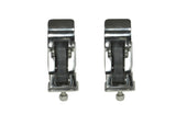 Rugged Ridge 97-06 Jeep Wrangler TJ Stainless Steel Hood Catch Set - View 3 | Dirty Garage