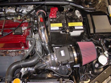 2003-2007 Lancer Evolution L4-2.0L(T) Cast Aluminum Intake System w Full Intercooler Piping Polished Short Ram Int - View 3 | Dirty Garage