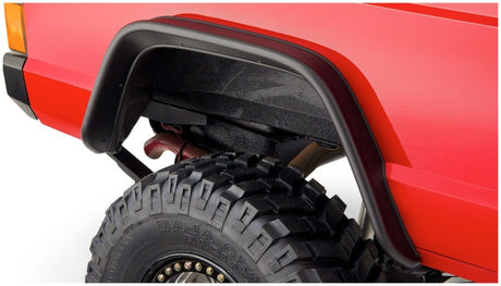 1984-2001 Jeep Cherokee Flat Style Flares 4pc - Black | Dirty Garage