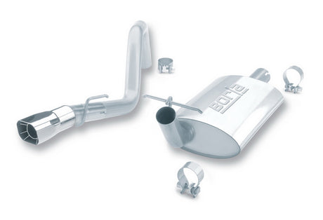 Borla 91-95 Jeep Wrangler YJ 4.0L 6cyl 4WD 2Dr SS Single Right Rear Exit Cat-Back Exhaust | Dirty Garage