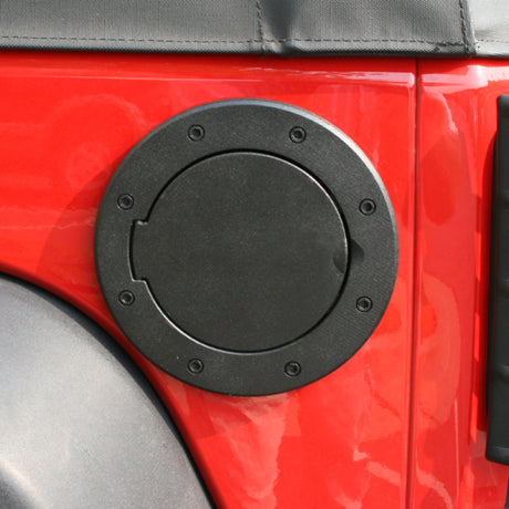 Rugged Ridge Non-Locking Gas Cap Door Black 07-18 Jeep Wrangler | Dirty Garage