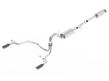 Borla 15-17 Ford F-150 2.7L/ 3.5L EcoBoost/ 5.0L V8 Rear Exit S-Type Catback Exhaust Black Chrome - View 2 | Dirty Garage