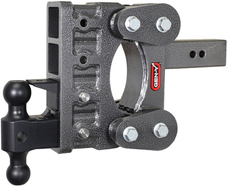 Gen-Y The Boss Torsion-Flex 2.5in Shank 6in Drop 21K Hitch w/GH-061 Dual-Ball/GH-062 Pintle Lock | Dirty Garage