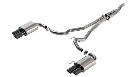 Borla 2024 Ford Mustang Ecoboost 2.3L ATAK Catback Exhaust Black Chrome w/ Quad Tip - Non-Active | Dirty Garage
