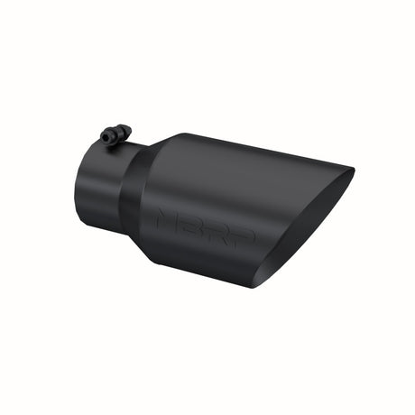 Universal 6" OD Dual Wall Angled 4" Inlet 12" Length Black Tip - View 2 | Dirty Garage
