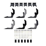 2019-2026 GM 1500 Crew Cab R5 Black Aluminum Nerf Step Bars - View 2 | Dirty Garage