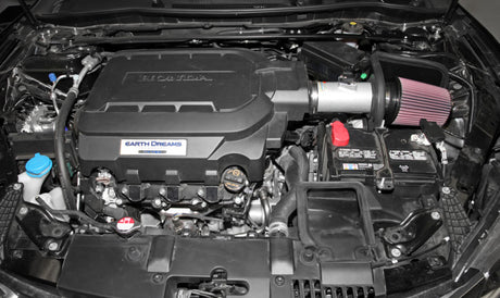 2013-2014 Accord 3.5L V6 69 Series Typhoon Air Intake System - Silver Cold Air Intake Kit - View 5 | Dirty Garage