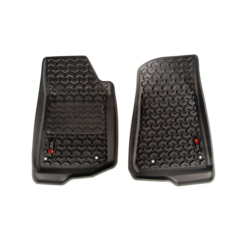 Rugged Ridge Floor Liner Front Black 2018-2020 Jeep Wrangler 2020 Gladiator JL / JT - View 2 | Dirty Garage