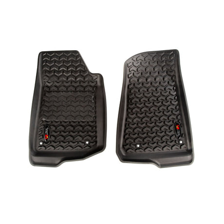 Rugged Ridge Floor Liner Front Black 2018-2020 Jeep Wrangler 2020 Gladiator JL / JT - View 2 | Dirty Garage