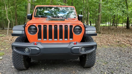 2018-2022 Wrangler Pre-Runner Style LED Grille Kit White - View 3 | Dirty Garage