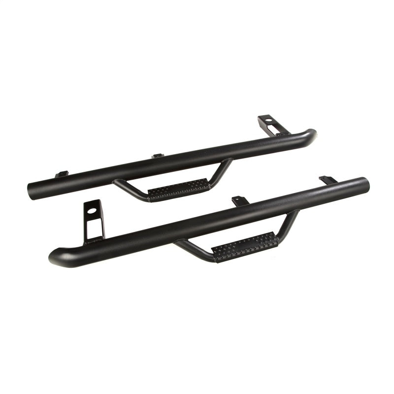 Rugged Ridge Spartan Nerf Bar Textured Black 97-06 Jeep Wrangler TJ - View 2 | Dirty Garage