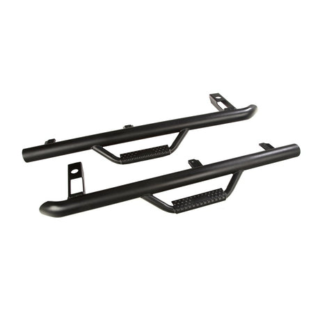 Rugged Ridge Spartan Nerf Bar Textured Black 97-06 Jeep Wrangler TJ - View 2 | Dirty Garage