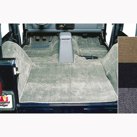 Rugged Ridge Deluxe Carpet Kit Gray 76-95 Jeep CJ / Jeep Wrangler Models | Dirty Garage