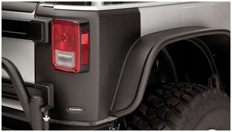 2007-2018 Wrangler 2-Door Trail Armor Rear Corners - Black - View 2 | Dirty Garage
