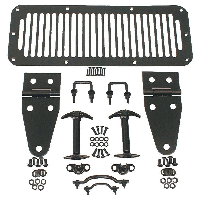 Rugged Ridge 78-95 Jeep CJ / Jeep Wrangler Black Hood Kit | Dirty Garage