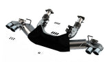 Borla 2020 Chevrolet Corvette C8 6.2L ATAK 3in Exhaust System Dual Round A/C Tips 4inx 4.75in - View 4 | Dirty Garage