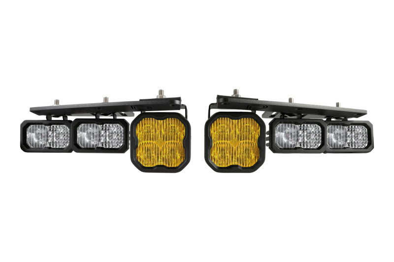 2021-2025 Bronco Stage Series Pro Yellow  Fog Pocket Kit | Dirty Garage