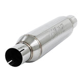 Universal Resonator 2.5" Inlet Outlet 16" Body 20" Overall T304 - View 2 | Dirty Garage
