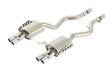 Borla ATAK Cat Back 15 Ford Mustang 3.7L V6 MT/AT 2.25in Pipe 4in Single Round Rolled Tips | Dirty Garage