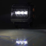 2014-2018 GM HD Nova-Series LED Projector Black Headlights Active Light Sequential Signal DRL - View 4 | Dirty Garage