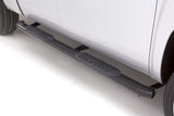 Lund 09-17 Dodge Ram 1500 Quad Cab 5in. Oval Curved Steel Nerf Bars - Black - View 3 | Dirty Garage