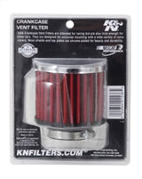 Universal 1.5in Flange ID x 3in OD x 2.5in H Chrome Finish Rubber Base Crankcase Vent Filter - View 10 | Dirty Garage