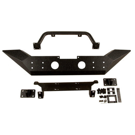 Rugged Ridge Spartan Front Bumper HCE W/Overrider 07-18 Jeep Wrangler JK - View 2 | Dirty Garage