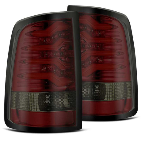 2009-2018 Ram 1500 Pro-Series LED Tail Lights Red Smoke - View 4 | Dirty Garage