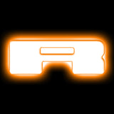 Universal Illuminated LED Letter Badge Matte White Surface Finish R - View 2 | Dirty Garage