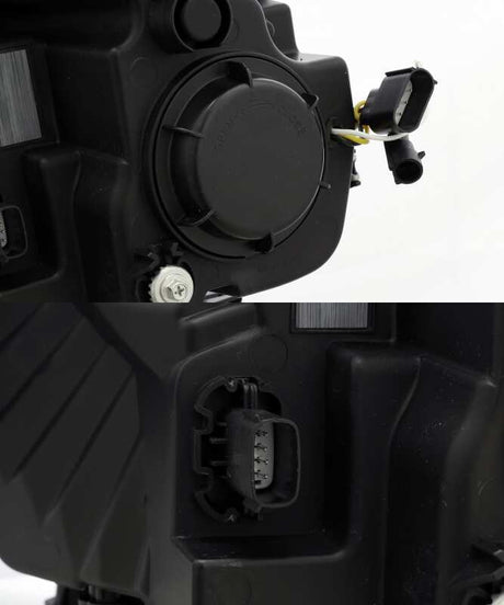 2015-2017 F-150 Luxx-Series LED Projector Headlights Plank Style Black Activation Light DRL - View 3 | Dirty Garage