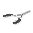 2018-2019 Mustang GT 5.0 3" Dual Split Rear Cat Back Quad 4" Dual Wall Tips Black Coated | Dirty Garage