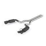 2018-2019 Mustang GT 5.0 3" Dual Split Rear Cat Back Quad 4" Dual Wall Tips Black Coated | Dirty Garage