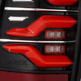 2005-2015 Tacoma Luxx-Series LED Tail Lights Black Red with Activation Light Sequential Signal - View 3 | Dirty Garage