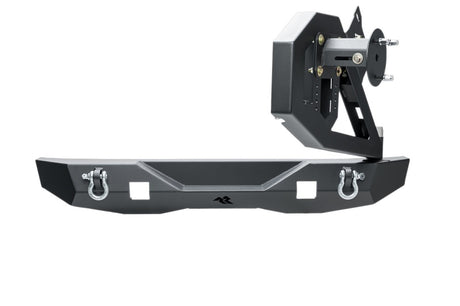 Rugged Ridge 07-18 Jeep Wrangler (JK/JKU) XOR Rear Bumper w/Swing Out Tire Carrier - Tex. Blk - View 4 | Dirty Garage