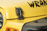 Rugged Ridge 97-06 Jeep Wrangler TJ Textured Black Hood Catches - View 3 | Dirty Garage