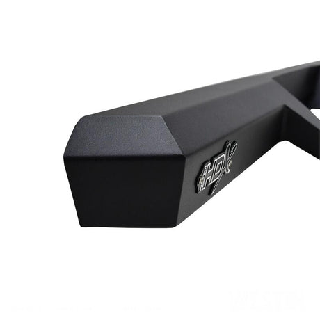 2001-2019 GM 1500/HD Crew Cab HDX Black Drop Nerf Step Bars - View 3 | Dirty Garage