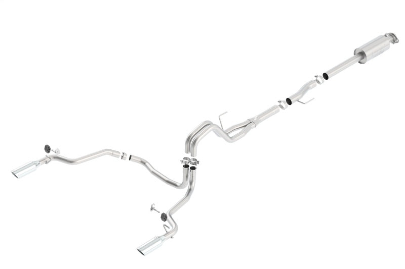 Borla 15-16 Ford F-150 3.5L EcoBoost Ext. Cab Std. Bed Catback Exhaust ATAK Single Split Rear Exit - View 3 | Dirty Garage