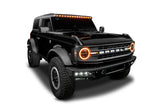 2021-2026 Bronco Integrated Windshield Roof LED Light Bar System - View 5 | Dirty Garage